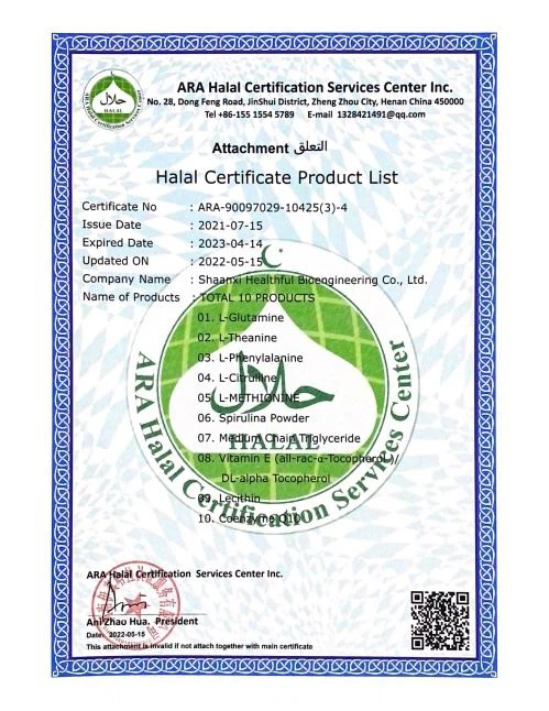 Halal Certificate